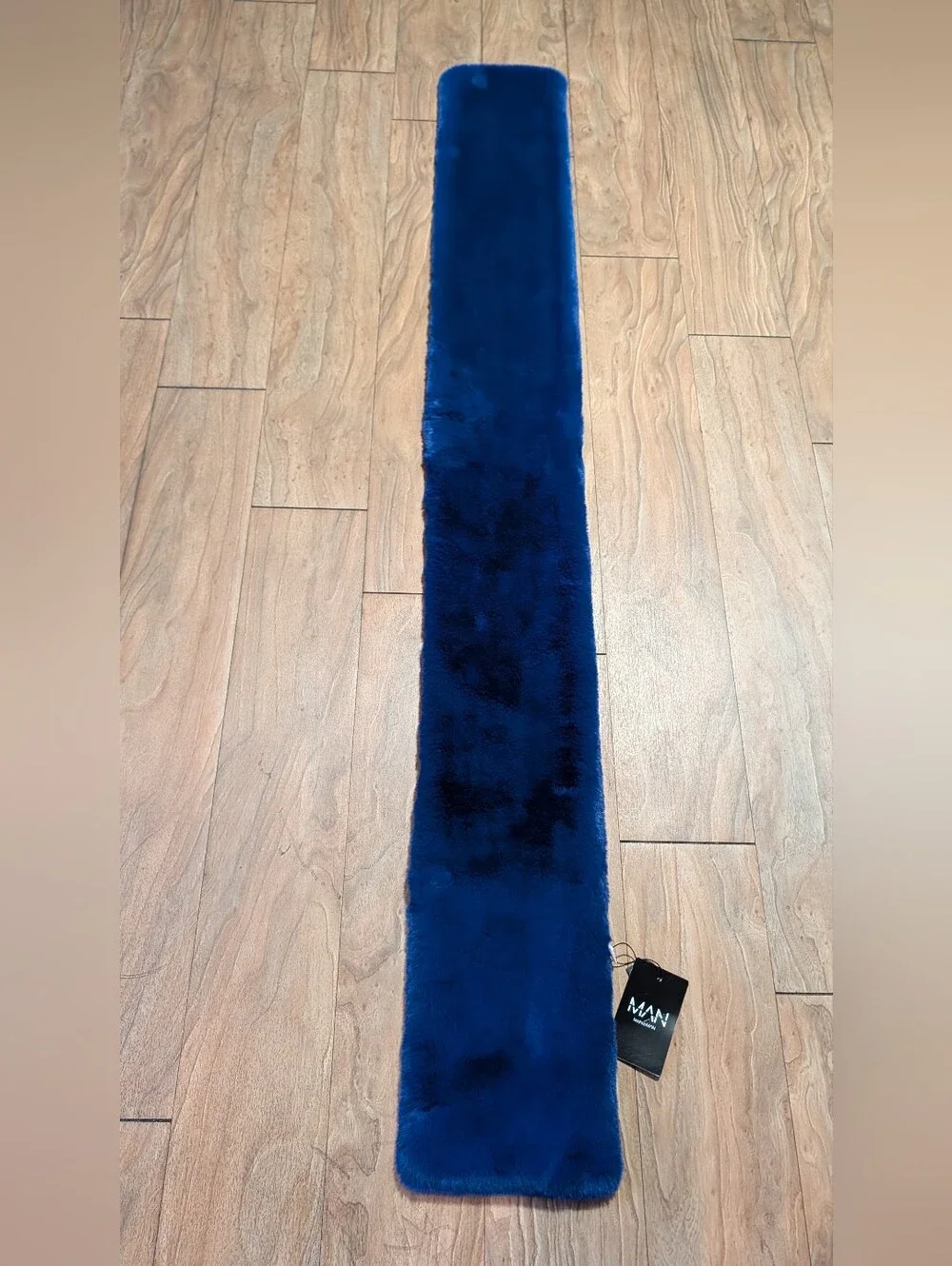 Royal Blue Faux Fur Scarf